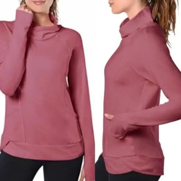 Yogalicious Berry Long Sleeve Pullover Sweatshirt - Picture 1 of 8